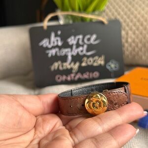 Louis Vuitton Ostrich Bracelet